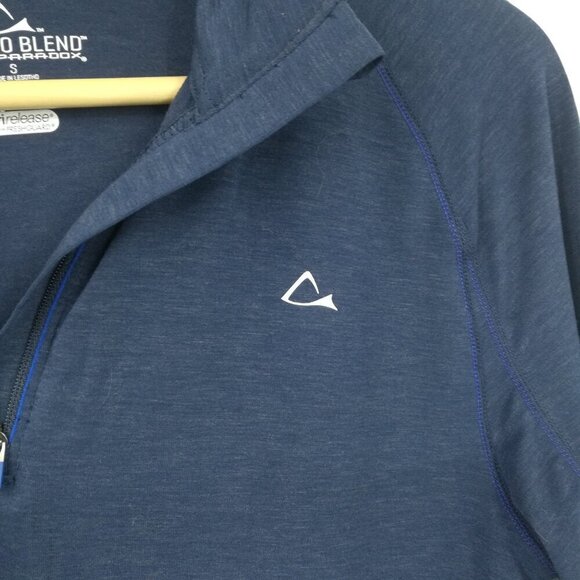 Merino Blend by Paradox Long Sleeve 1/4 Zip Shirt Base Layer Size S Outdoor Wool - Picture 3 of 12